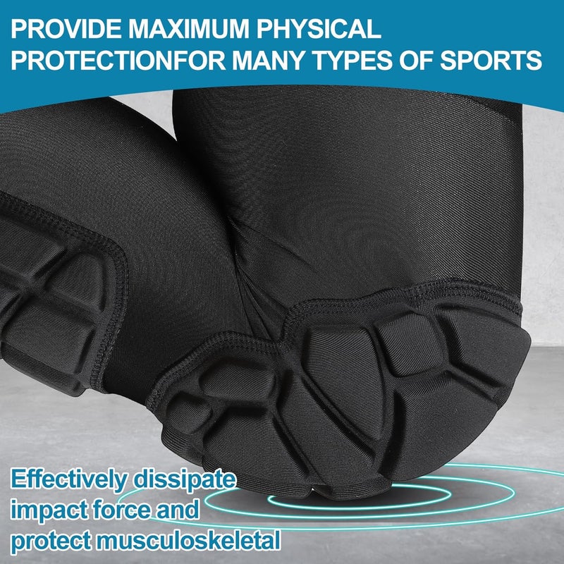 DGQY High-Density EVA Foam Padded Knee Calf Pads -Gym Knee Protectors, Non-Slip Sports Knee Guards for Running, Basketball, Fitness, and Workout for Men Women - Image 5
